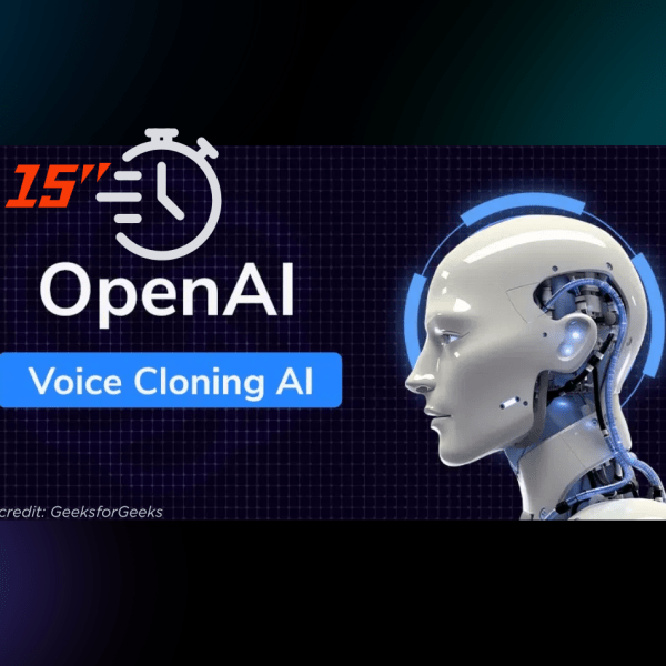 OpenAI’s Voice Cloning AI Model Requires Just a 15-Second Sample to Operate